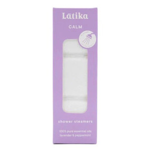 Latika Soap Shower Steamers Calm with Essential Oils Lavender and Peppermint Relaxing Shower Experience 3Ea