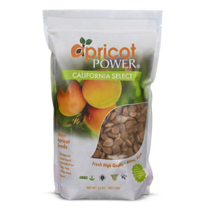 Apricot Power California Bitter Raw Apricot Seeds for Natural Amygdalin Source 32Oz (907.1g)