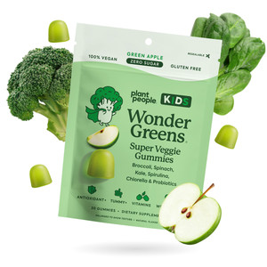 Plant People WonderGreens Kids Veggie Gummies Help Support Immunity and Digestion 30Ea