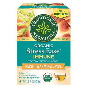 Traditional Medicinals Organic Stress Ease Immune Support with Astragalus Tea Bags 0.99Oz (28g)
