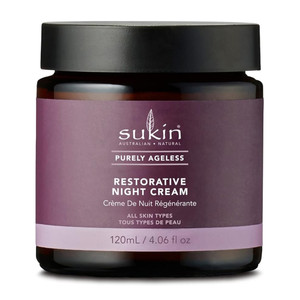 Sukin Purely Ageless Restorative Night Cream for All Skin Types 4.06Oz (120ml)