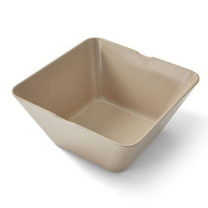 Eco Soulife Rice Husk Square Bowls 6 Inch 15 cm Sturdy and Non Toxic 12Ea