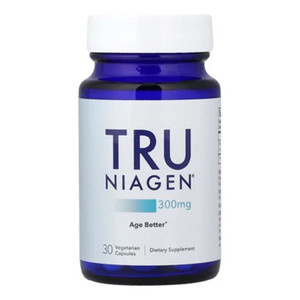 Tru Niagen Nicotinamide Riboside Chloride 300mg Veg Capsules Supports Brain Heart and Muscle Health 30Ea