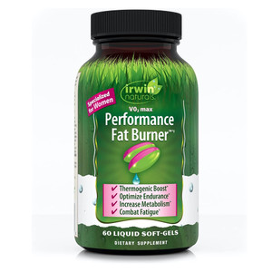 Irwin Naturals V02 Max Performance Fat Burner Liquid Softgels Boost Thermogenesis and Metabolism 60Ea
