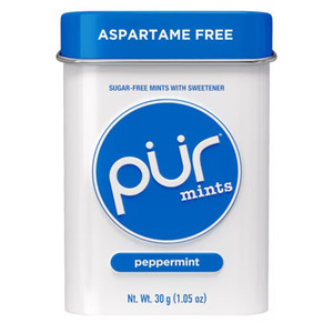 PUR Sugar Free Mints with Sweetner Peppermint 1.05Oz (30g)