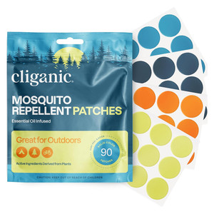 Cliganic Mosquito Repellent Patches Essential Oil Infused 90Ea