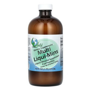 World Organic Multi Liqui Mins Liquid Mineral Dietary Supplement 16Oz (474ml)