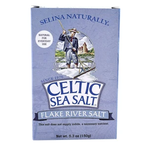 Celtic Sea Salt Fossil River Flake River Salt Gourmet 5.3Oz (150g)