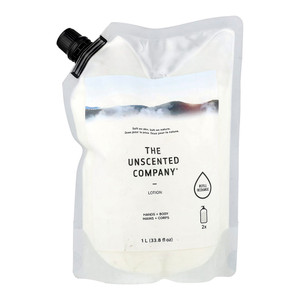 The Unscented Company Lotion Refill Bag Moisturizing Body Lotion 33.8Oz (1L)