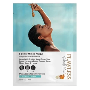 Flawless 5 Butter Miracle Masque Deeply Moisturizing and Repair Hair 1Oz (30ml), 12Ea