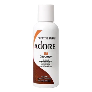 Adore 58 Cinnamon Semi Permanent Hair Color Ammonia Free 4Oz (118ml)