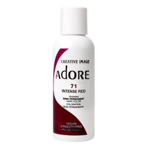 Adore 71 Intense Red Semi Permanent Hair Color Ammonia Free 4Oz (118ml)