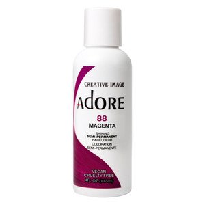 Adore 88 Magenta Shining Semi Permanent Hair Color Ammonia Free 4Oz (118ml)