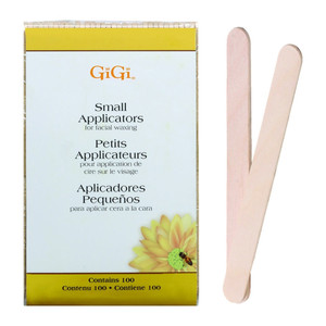 GiGi Small Applicators for Facial Waxing for Beautiful Fair Free Skin 100Ea
