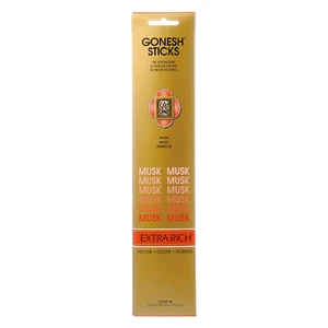 Gonesh Sticks Best Extra Rich Musk Incense Sticks 20Ea