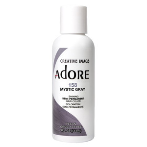 Adore 158 Mystic Gray Shining Semi Permanent Hair Color 4Oz (118ml)