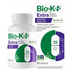Bio K Plus Extra Probiotic Supplement Immune Health Veg Capsules to Support a Healthy Gut 60Ea
