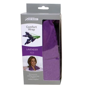 Carex Bed Buddy Comfort Wrap Heat and Cold Therapy Lavender for Muscles and Stress Relief 1Ea