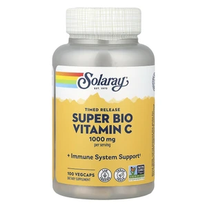 Solaray Super Bio Vitamin C 1000 mg VegCaps for Immune Support 100Ea
