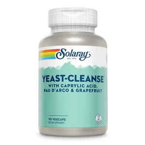 Solaray Yeast Cleanse VegCaps for Yeast Balance Support 90Ea