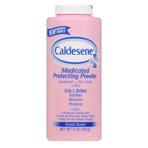 Caldesene Medicated Protecting Powder Fresh Scent for Diaper Rash and Minor Irritations 5Oz (142g)