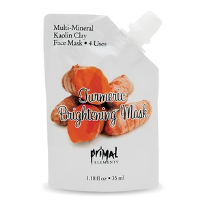 Primal Elements Tumeric Brightening Face Mask Repair Damage Skin and for Radiant Skin 1.18Oz (35ml)