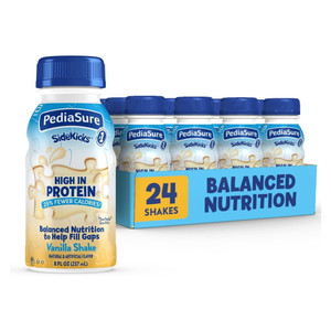 PediaSure SideKicks Kids Protein Shakes Vanilla Flavor 8Oz (237ml), Pack of 24