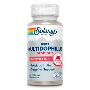 Solaray Super Multidophilus Probiotic 24 Strains 30 Billion CFU VegCaps 60Ea