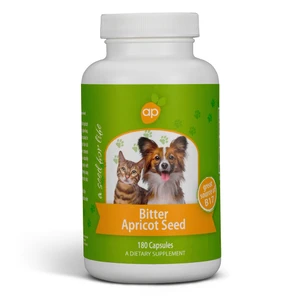 Apricot Power Bitter Seed Capsules for Pets Support Natural Immune 180Ea