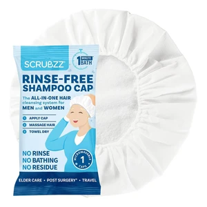 Scrubzz Rinse Free Shampoo Cap All in One Hair Cleansing System 1Ea