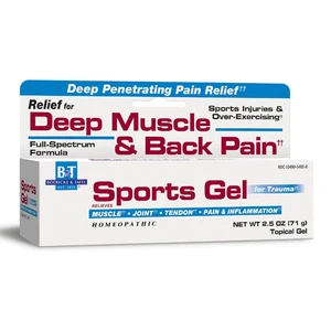 Boericke and Tafel Sports Gel for Deep Muscle and Back Pain Soothing Relief 2.5Oz (70g)
