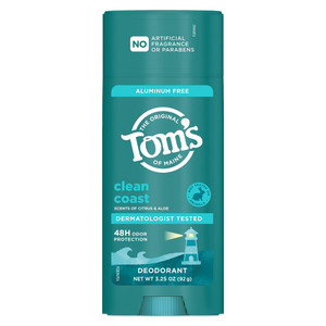 Toms of Maine Clean Coast Aluminum Free Deodorant 3.25Oz (92g)