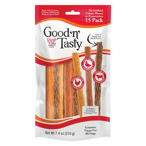Good N Tasty Snap Ems Variety Pack Dog Treats for Rewards and Training 7.4Oz (210g)