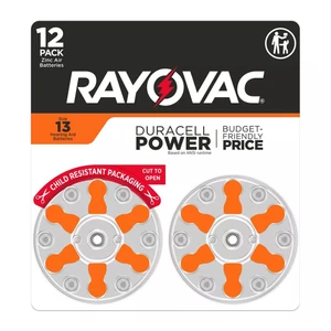 Rayovac Size 13 Hearing Aid 1.4V Single-Use Batteries 12Ea