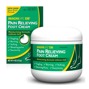 MagniLife DB Pain Relieving Foot Cream Moisturizing Formula Relieves Itch 4Oz (113g)
