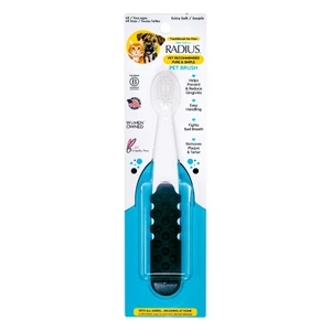 Radius Lush and Plush Pet Toothbrush for Pet Teeth and Gum Cleaning 1Ea