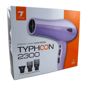 Tyche Typhoon 2300 Purple Ceramic Ionic Hair Dryer 1Ea