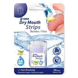 Hager Pharma Dry Mouth Fast Dissolving Strips Peppermint Lemon Sugar Free 24Ea