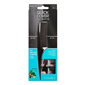 Red By Kiss Root Touch Up Comb Black for Wide Areas and Long Hair 3Ea