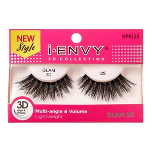 Kiss I Envy Glam 3D Eye Lashes 25 Multi Angle and Volume Lightweight 1Ea