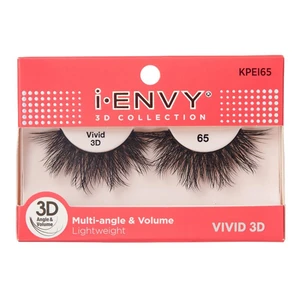 Kiss I Envy Vivid 3D Eye Lashes 65 Multi Angle and Volume Lightweight 1Ea