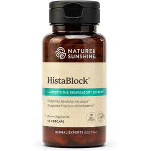 Natures Sunshine HistaBlock VegCaps for Respiratory and Airway Support 90Ea