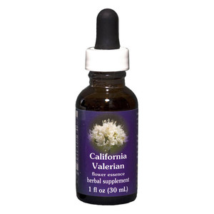 Flower Essence Services California Valerian Dropper Supplement for Body Mind Wellness 1Oz (30ml)