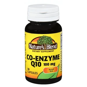 Natures Blend Coenzyme Q10 100 mg Capsules for Cellular Energy and Antioxidant Support 30Ea