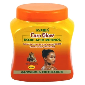 Symba Caro Glow Kojic Acid Retinol with Collagen Dark Spot Remover Brightening Skin Cream 400ml