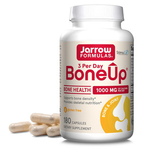 Jarrow Formulas BoneUp 1000mg Calcium 3 Per Day Capsules Support Bone Density Provide Nutrition Supplement Veg Capsules 180Ea