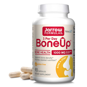 Jarrow Formulas BoneUp 1000mg Calcium 3 Per Day Capsules Support Bone Density Provide Nutrition Supplement Veg Capsules 90Ea