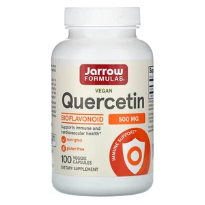 Jarrow Formulas Quercetin 500mg Bioflavonoid Supplement Veg Capsules Support Immune and Cardiovascular Health 100Ea