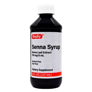 Rugby Senna Syrup for Occasional Constipation Relief 8Oz (237ml)