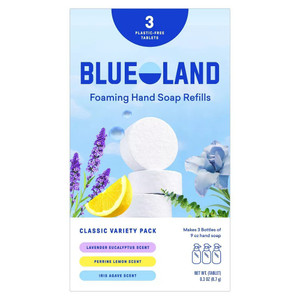 Blueland Foaming Hand Soap Refill Tablets Classic Variety Plant Based Cleansers Gently Cleans Skin 3Ea